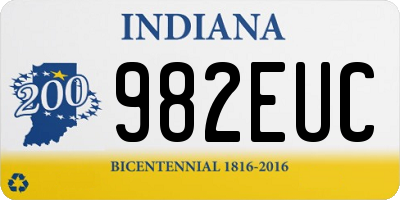 IN license plate 982EUC