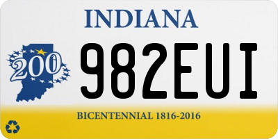 IN license plate 982EUI