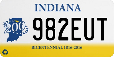 IN license plate 982EUT