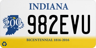 IN license plate 982EVU