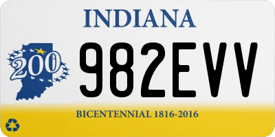 IN license plate 982EVV