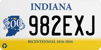 IN license plate 982EXJ