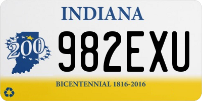 IN license plate 982EXU