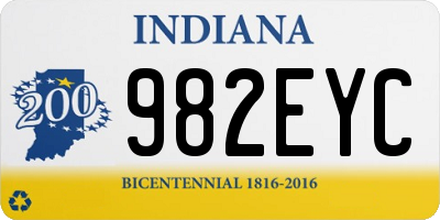 IN license plate 982EYC