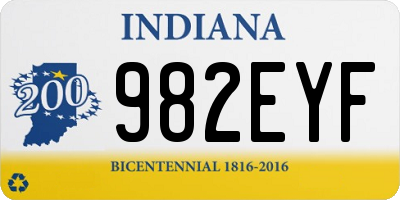 IN license plate 982EYF