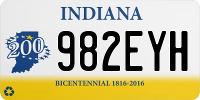 IN license plate 982EYH