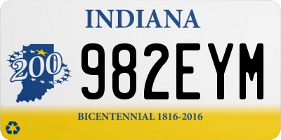 IN license plate 982EYM