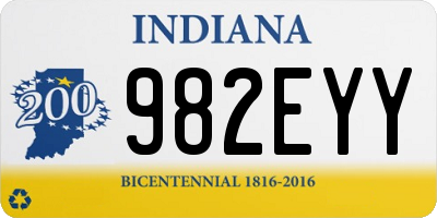IN license plate 982EYY