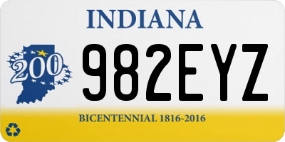 IN license plate 982EYZ