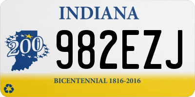 IN license plate 982EZJ