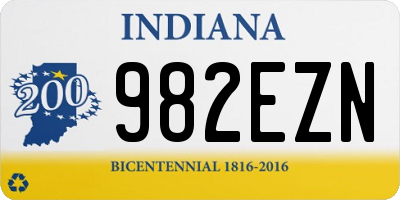 IN license plate 982EZN