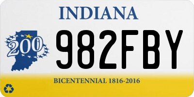 IN license plate 982FBY