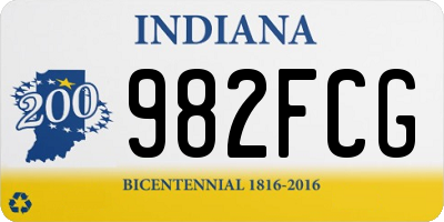 IN license plate 982FCG