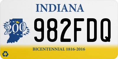 IN license plate 982FDQ