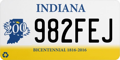 IN license plate 982FEJ