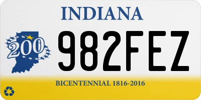 IN license plate 982FEZ