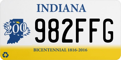 IN license plate 982FFG