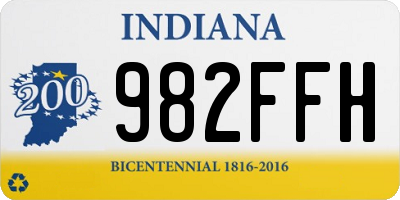 IN license plate 982FFH