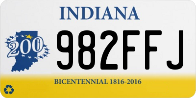 IN license plate 982FFJ