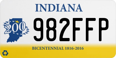 IN license plate 982FFP