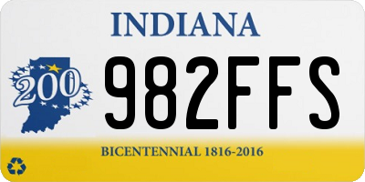IN license plate 982FFS