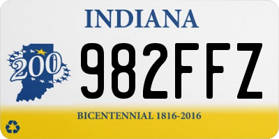 IN license plate 982FFZ