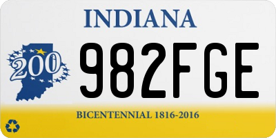 IN license plate 982FGE