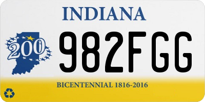 IN license plate 982FGG