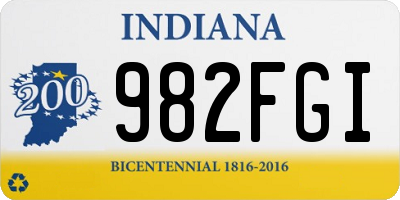 IN license plate 982FGI