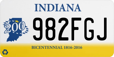 IN license plate 982FGJ