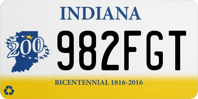 IN license plate 982FGT