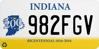 IN license plate 982FGV