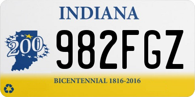IN license plate 982FGZ