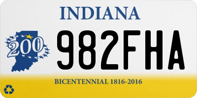 IN license plate 982FHA