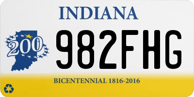 IN license plate 982FHG