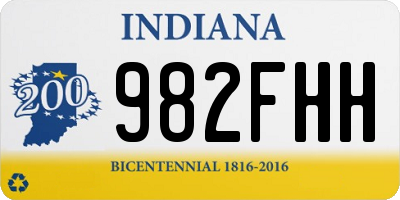 IN license plate 982FHH