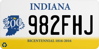 IN license plate 982FHJ