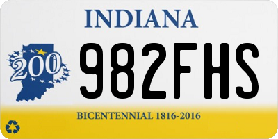 IN license plate 982FHS