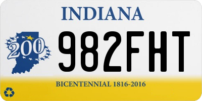 IN license plate 982FHT
