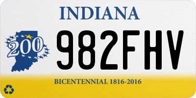 IN license plate 982FHV