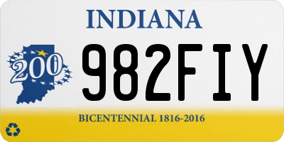 IN license plate 982FIY