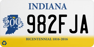 IN license plate 982FJA