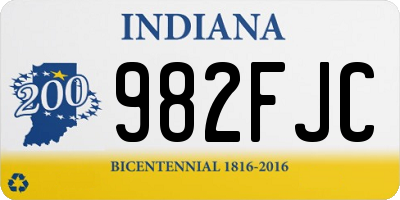 IN license plate 982FJC