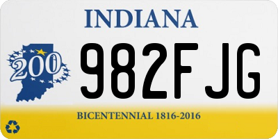 IN license plate 982FJG