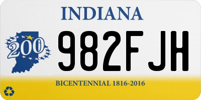 IN license plate 982FJH