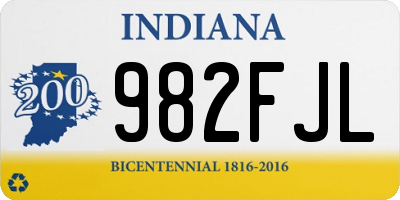 IN license plate 982FJL