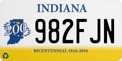 IN license plate 982FJN