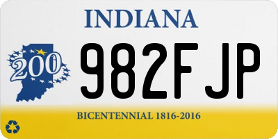 IN license plate 982FJP