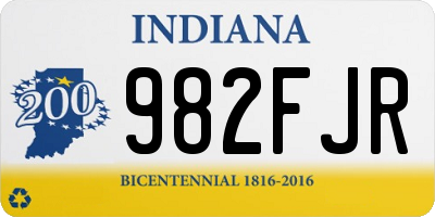 IN license plate 982FJR