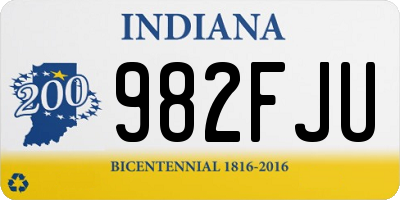 IN license plate 982FJU